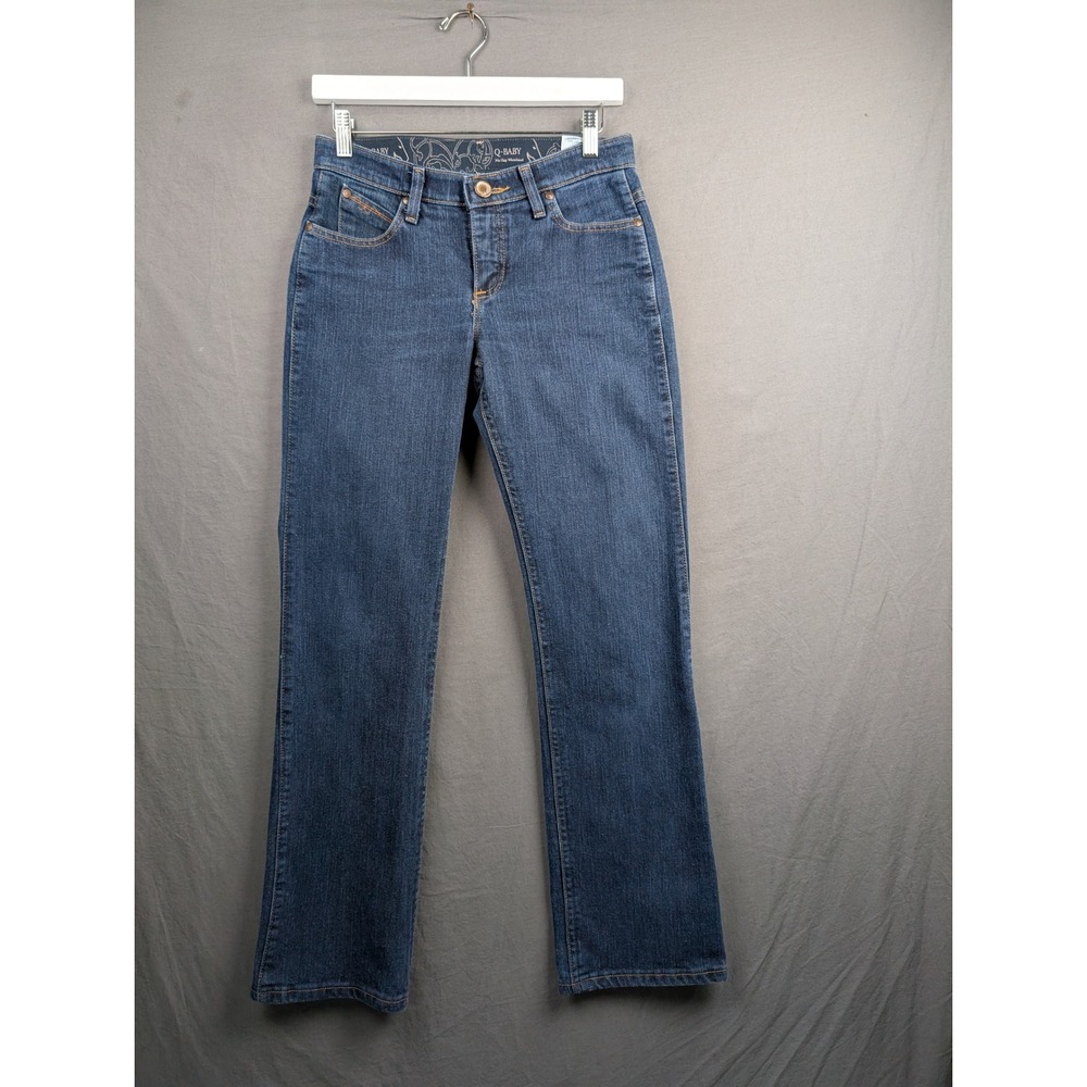 Wrangler Ultimate Riding Jeans Q-Baby Dark‎ Wash Bootcut Blue Denim 3/4x32